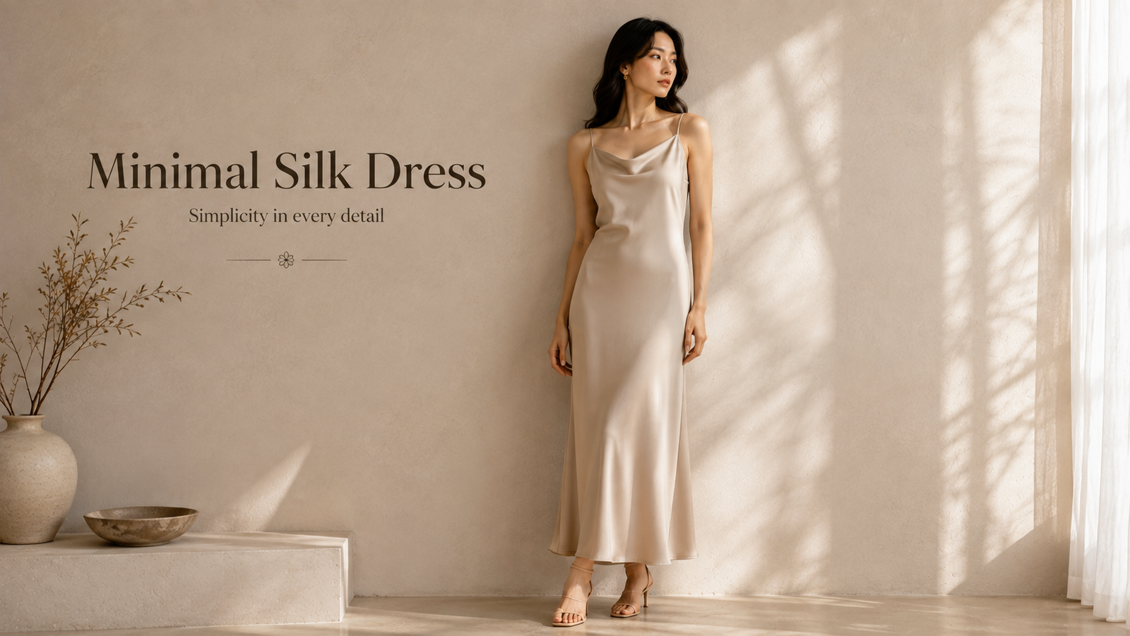Minimal Silk Dress