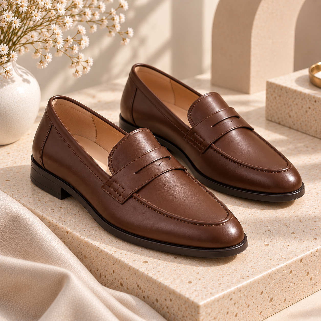 Minimal Leather Loafers – Classic Everyday Elegance