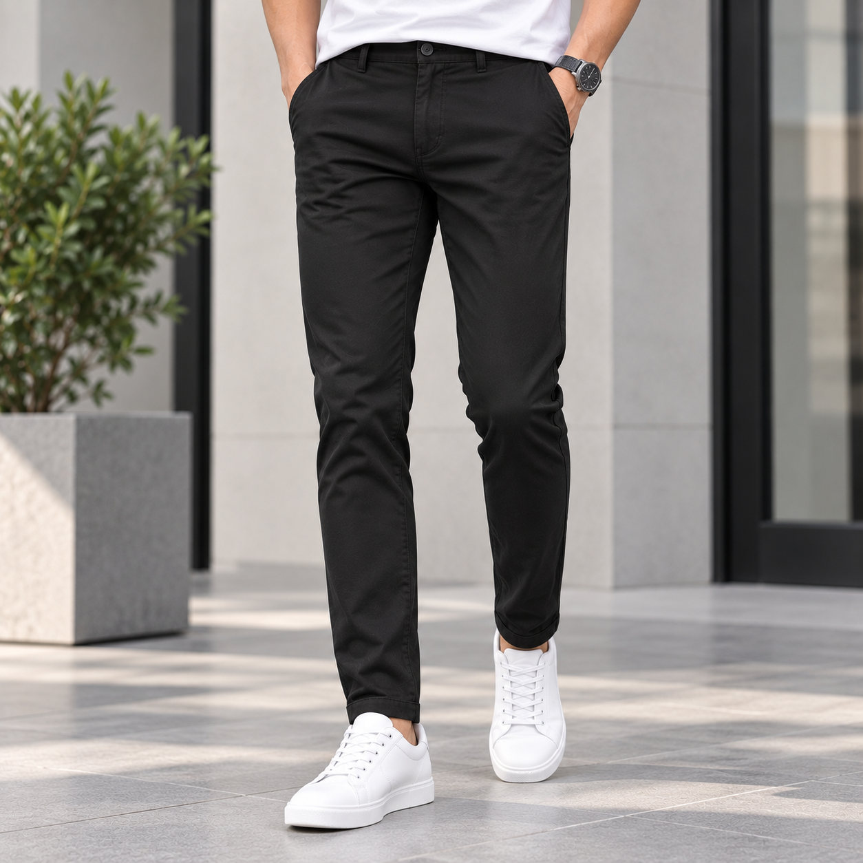 Slim Chino Pants – Modern Casual Essential - Gambar 2